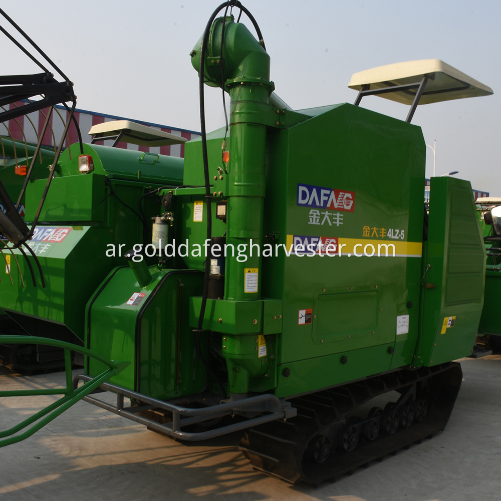 crawler type full-feeding rice harvester